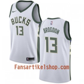 NBA Milwaukee Bucks Trikot Malcolm Brogdon 13 Nike 2017-18 Weiß Swingman - Herren